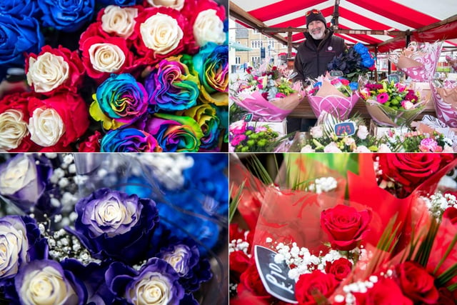Roses of every shade imaginable can be found at Tony Jones Florist on the Market Square.
