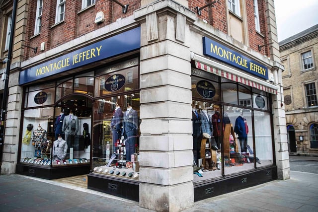 Family-run men's clothes shop, Montague Jeffrey - situated in St Giles Street - has a variety of gifts for that special gentleman in your life including a range of fitted suits, accessories, shoes, ties and more.