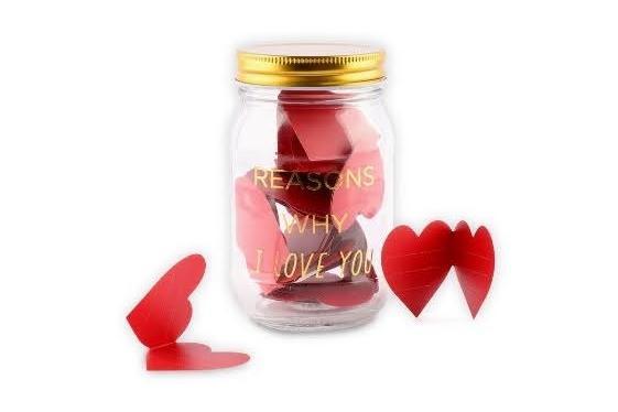 Reasons Why I Love You Jar £5. Let them know what makes them so amazing this Valentine's Day with these cute 'reasons I love you' rose petals.