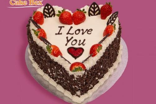 A wide selection of romantic, heart shaped cakes also egg free! £26