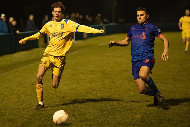 Action from Midhurst's 4-1 SCFL Division 1 Cup win over Selsey at the Rotherfield / Picture: Chris Hatton