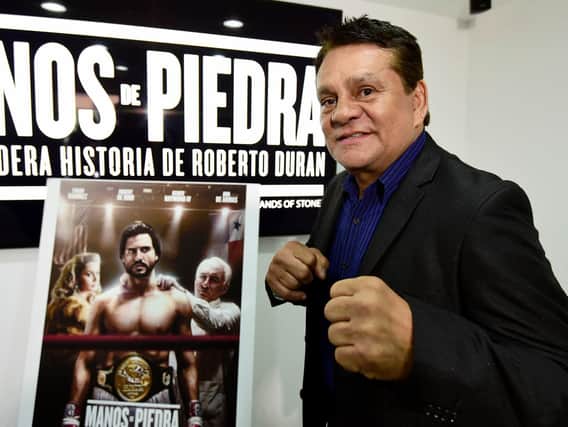 Former professional boxer Roberto Duran