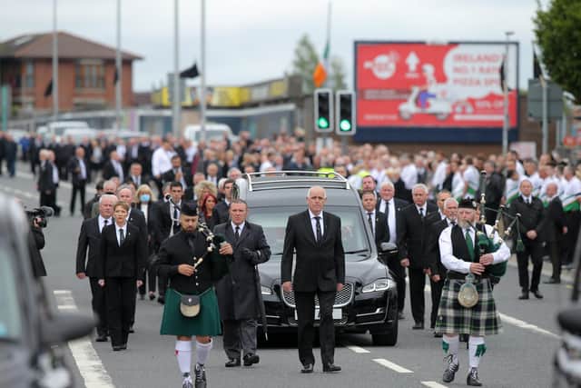 Press Eye - Belfast - Northern Ireland - 30th June 2020

The funeral of Bobby Storey has taken place in Belfast.

Photo by Philip Magowan / Press Eye