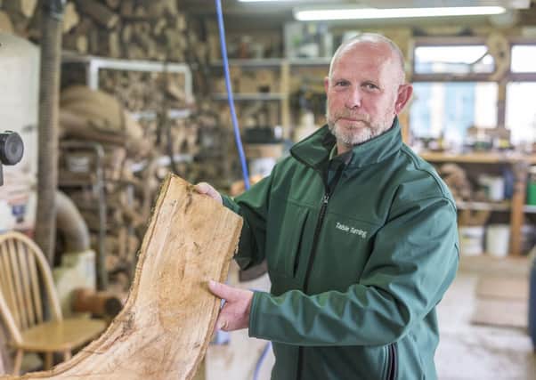Ballycastle wood turner Gerard Gray..Pic Steven McAuley/McAuley Multimedia