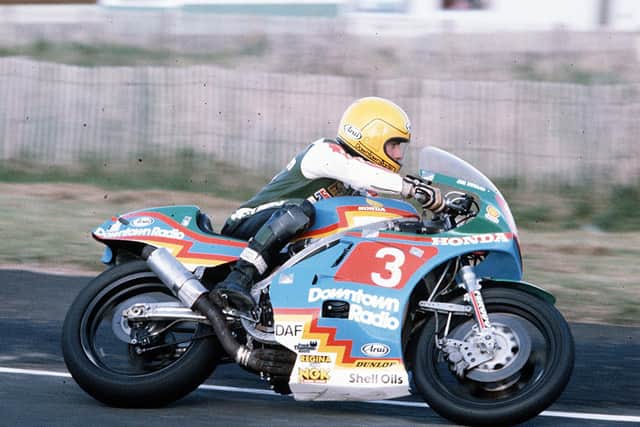 Joey Dunlop in action at the North West 200 during the early 1980s.