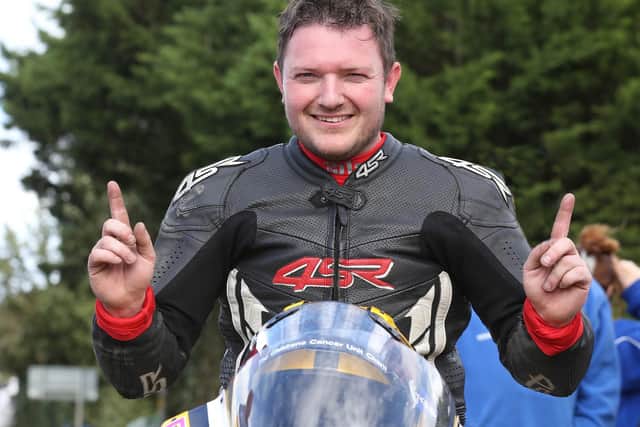 Joey Dunlop's son Gary, who remembers paying to get onto the 'big wheel' at the funfair at the TT in 2000 to catch a glimpse of his dad crossing the line to win the Formula One race.