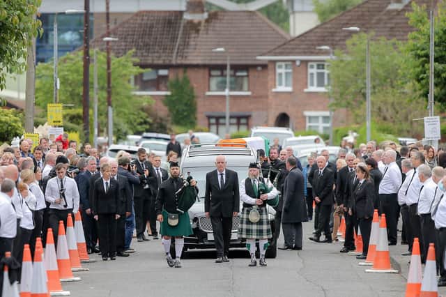 The funeral of Bobby Storey