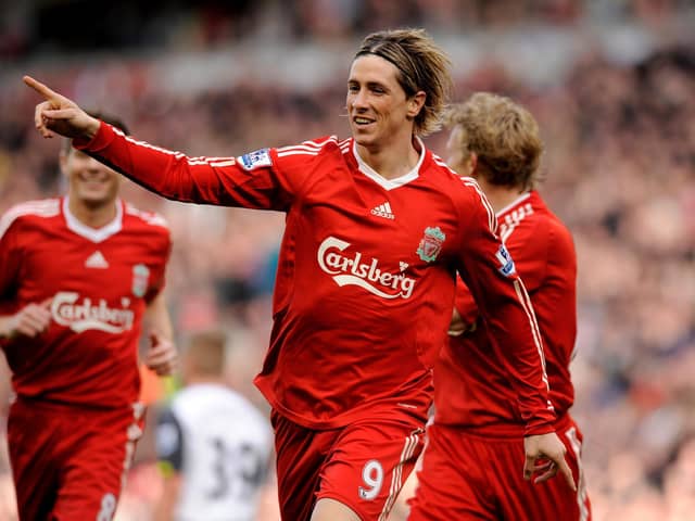 Torres in action for Liverpool