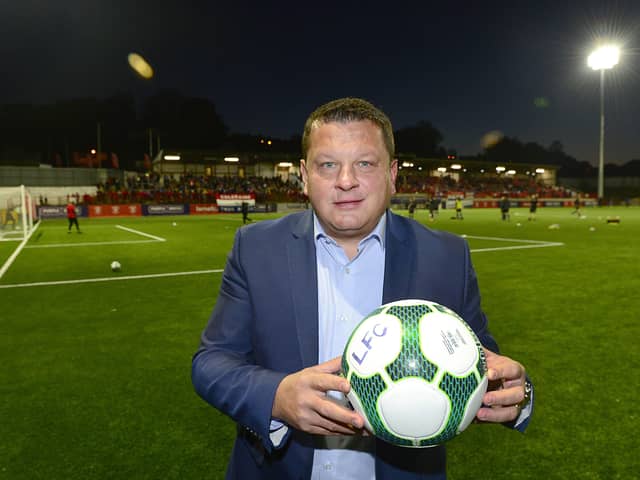 Kenny Bruce is owner of Larne FC