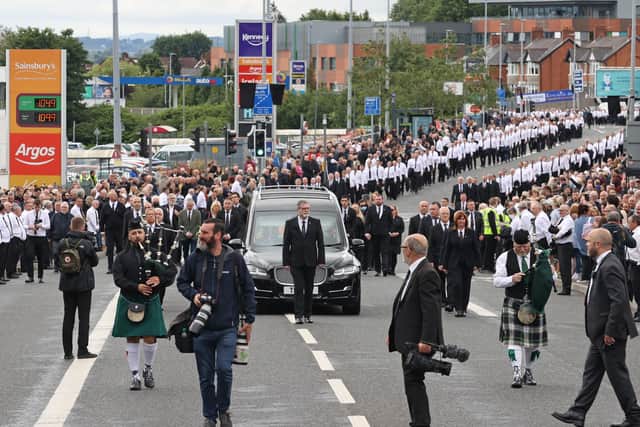 Bobby Storey’s funeral last Tuesday involved mass breaches of the Executive’s public health advice