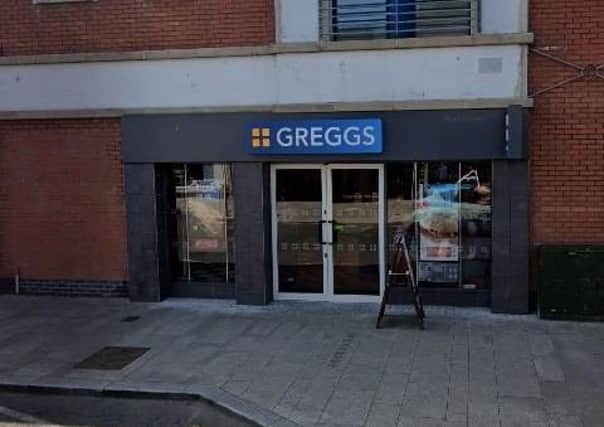 The Greggs branch on Larne's Main Street. Pic by Google.