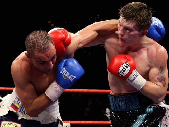 File photo dated 22-11-2008 of England's Ricky Hatton defeats USA's Paulie Malignaggi during the IBF Light-Welterweight fight at the MGM Grand Hotel, Las Vegas, USA.