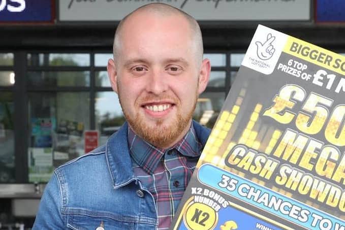 Shawn Keeley (26) bought the winning 50M Mega Cash Showdown scratchcard at McNicholls Eurospar on Station Road, Dungiven.