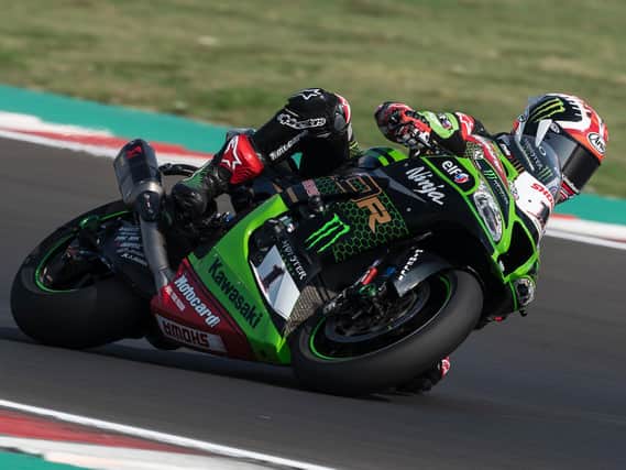 Jonathan Rea returned to the track at Misano in Italy in June as lockdwn restrictions were eased.