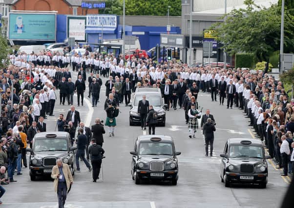 The enormous ceremony in West Belfast was a show of strength by the IRA.  A reminder of who is in charge of this place. They staged an ostentatious extravaganza for their henchman.  It was not a burial, because he was taken to east Belfast, where Roselawn was occupied by the Provos