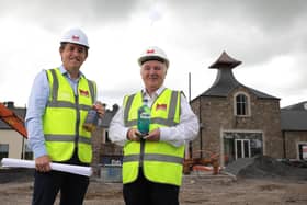 Pictured are Mark O’Connor, Director, Marcon Fit-Out and Dr. Terry Cross OBE, Chairman, Hinch Distillery