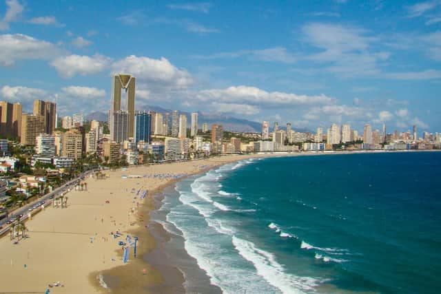 Popular Spanish holiday destination, Benidorm.