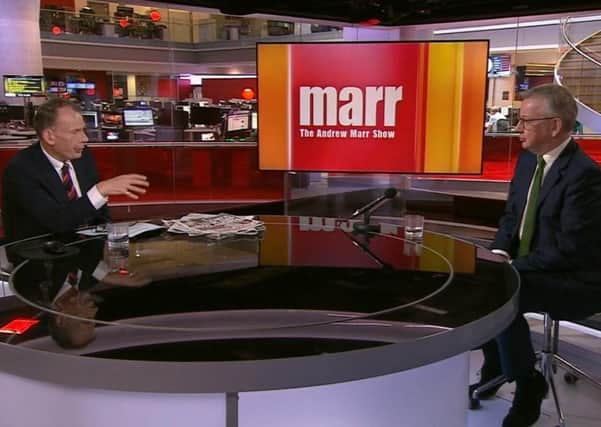 Michael Gove on the Andrew Marr Show, BBC One, Sunday July 12, 2020