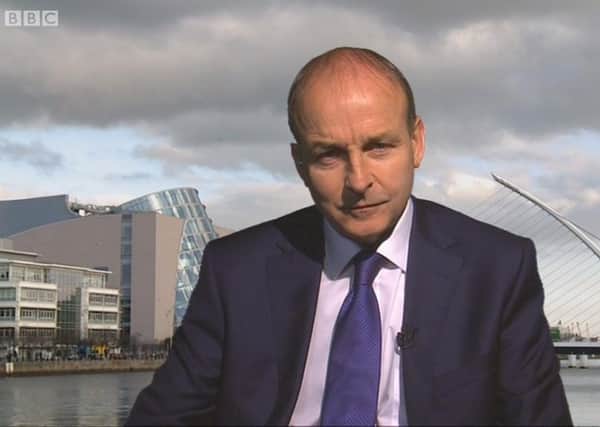 Micheal Martin appearing on the Andrew Marr Show, BBC One, Sunday July 12 2020