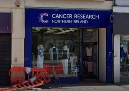 Cancer Charity Shop in Portadown.  Photo courtesy of Google.