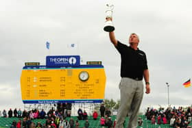 File photo dated 17-07-2011 of Darren Clarke holds the Claret Jug after winning the 2011 Open Championship during round four of the 2011 Open Championship at Royal St George's, Sandwich.