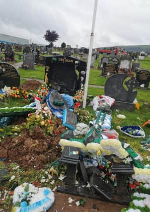 Warren Crossan's ruined grave