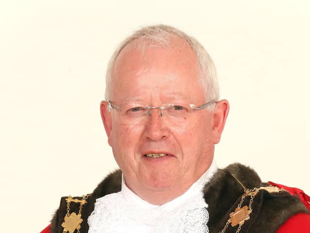 The Mayor of Antrim and Newtownabbey, Alderman John Smyth.