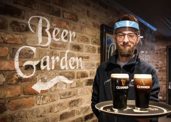 Bar supervisor Jamie Devlin for the Thirsty Goat, Belfast.
 Bars, restaurants and hotels have benefited from holidaymakers staying at home during the pandemic