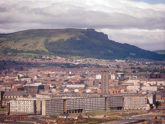 Divis and Cave Hill, Belfast pictured in 1981