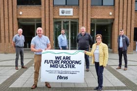 Craig Adair, Head of Network Delivery at Fibrus was joined by local Councillors at a recent information session at Mid Ulster District Council offices.