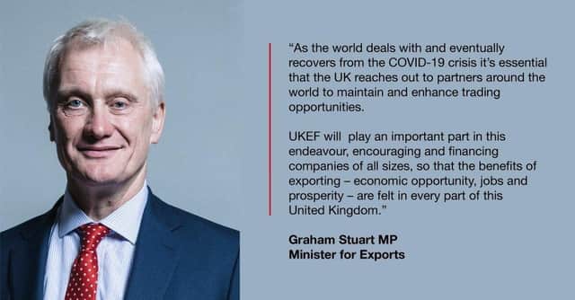 UK Minister for Exports, Graham Stuart