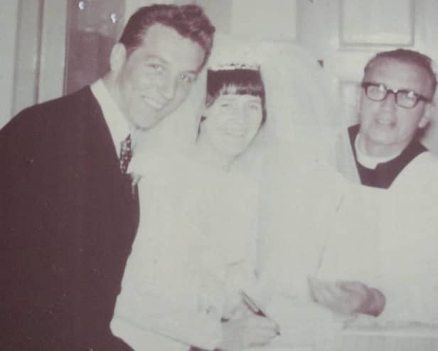 Jimmy and Anne McClelland on their wedding day