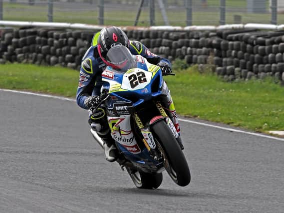 Paul Jordan rode the Burrows Engineering/RK Racing Suzuki GSX-R1000 Superbike for the first time at Kirkistown on Tuesday.