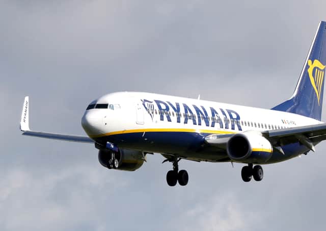 File photo dated 04/10/17 of a Ryanair plane