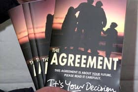 Unionists who feared that the 2006 St Andrews Agreement was just the same as the 1998 Good Friday Agreement, above, were told by the DUP that ministers would not be able to run their departments like fiefdoms any longer