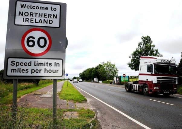 The border between the Republic of Ireland and Northern Ireland