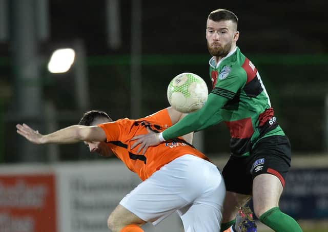 Glentoran's Patrick McClean. Pic by Pacemaker.