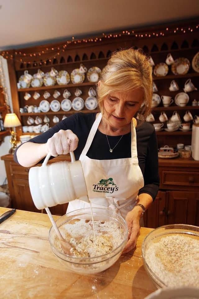 Tracey Jeffrey making traditional Northern Irish soda and potato breads