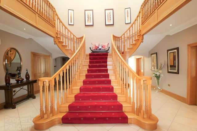Grand Staircase to entrance hallway