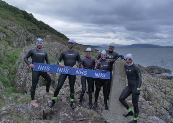 The charity swimmers supporting the NHS.