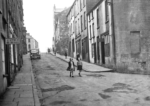 )Water Street, Enniskillen. Late 1940s. Photograph by Tommy O'Brien.