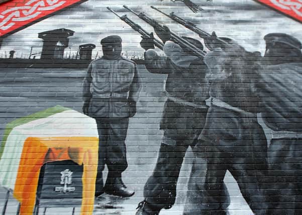 An IRA mural in west Belfast