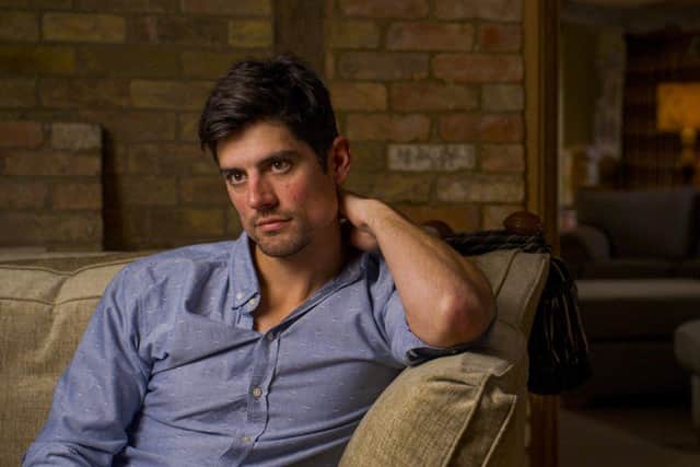 Sir Alastair Cook in interview setup
