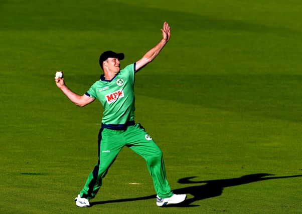 Ireland's Curtis Campher fields during the First One Day International of the Royal London Series at the Ageas Bowl, Southampton. Pic by PA.