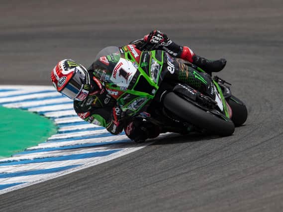 Jonathan Rea finished as the runner-up in the opening World Superbike race at Jerez in Spain.