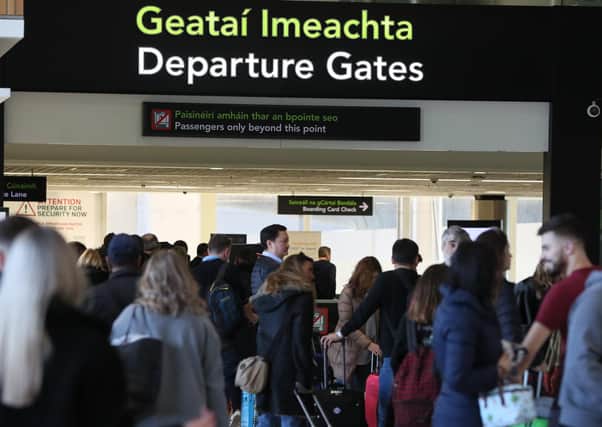 The departure gates at Terminal 1 in Dublin Airport