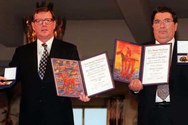John Hume's actions paved the way for the Good Friday Agreement in 1998. The subsequent award of the Nobel Peace Prize to him and David Trimble was well deserved, writes John Cushnahan
