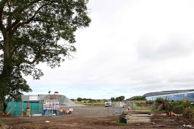 Construction work on the passing place at Bellarena next to the railway station in 2015. This made an hourly service possible on the Londonderry line. But why has phase 3 of the upgrade of the track been cancelled?