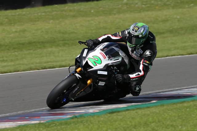 Glenn Irwin finished as the runner-up behind his brother Andrew in the first BSB race at Donington Park on Saturday.