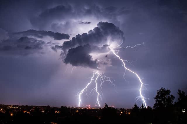Lightning strikes